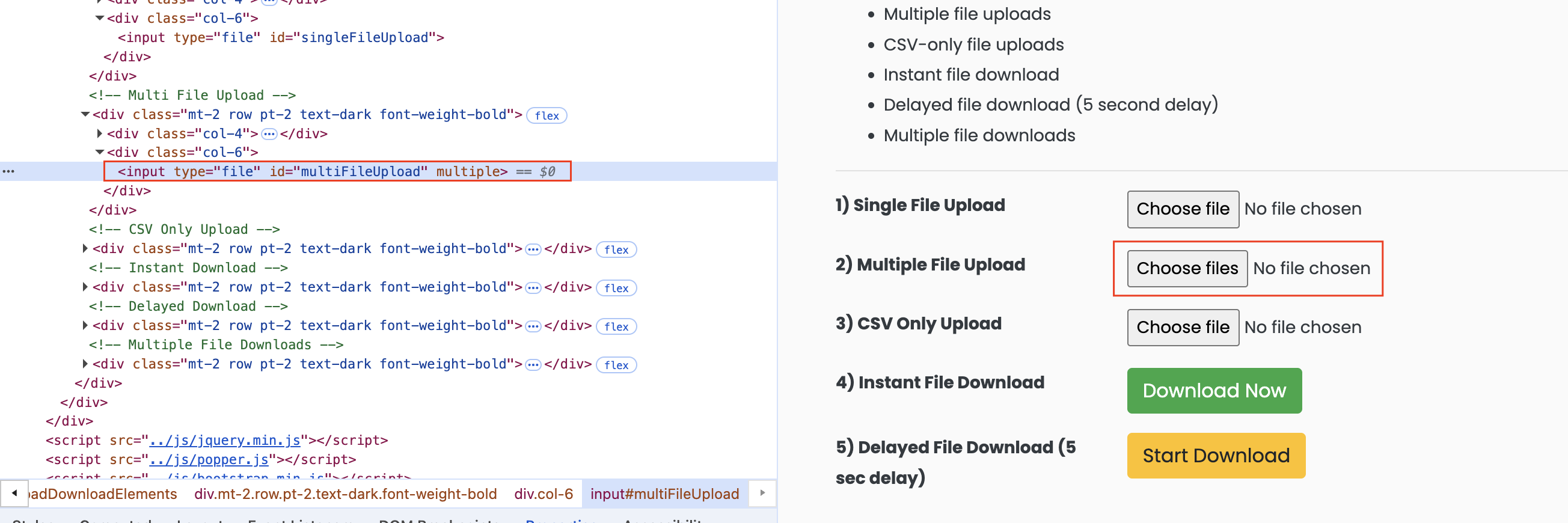 multiple file upload
